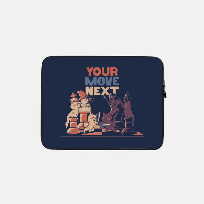 The Chess Cat King-none zippered laptop sleeve-tobefonseca