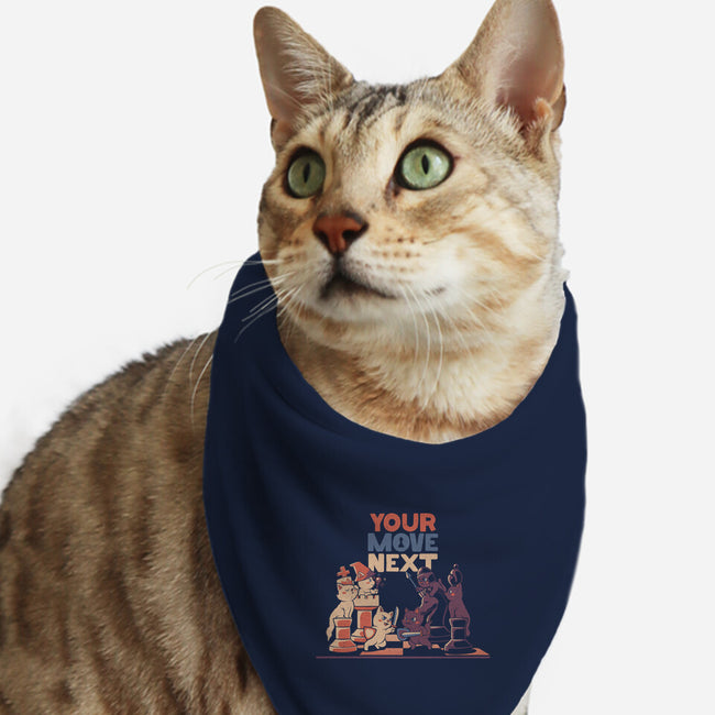 The Chess Cat King-cat bandana pet collar-tobefonseca