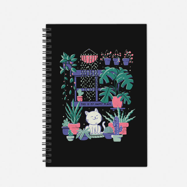 Happy Place-none dot grid notebook-eduely