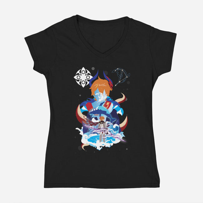 The Harbinger-womens v-neck tee-SwensonaDesigns