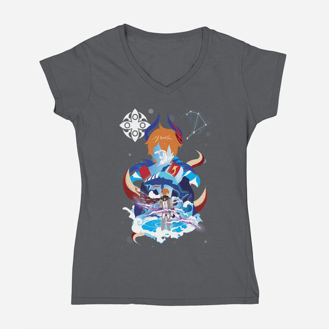 The Harbinger-womens v-neck tee-SwensonaDesigns