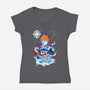 The Harbinger-womens v-neck tee-SwensonaDesigns