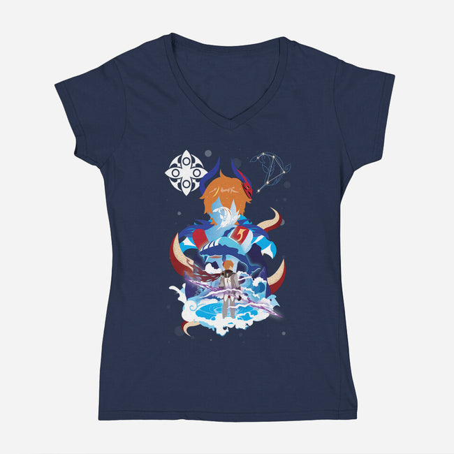The Harbinger-womens v-neck tee-SwensonaDesigns