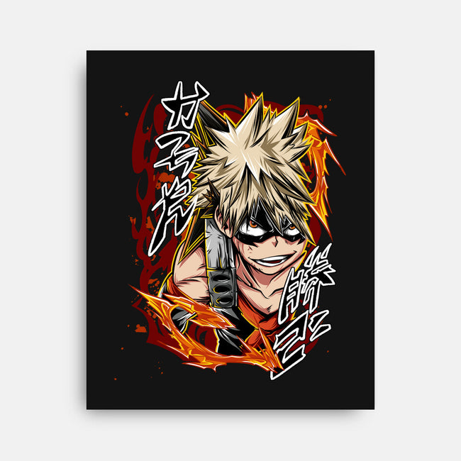 Katsuki Bakugo-none stretched canvas-Duardoart