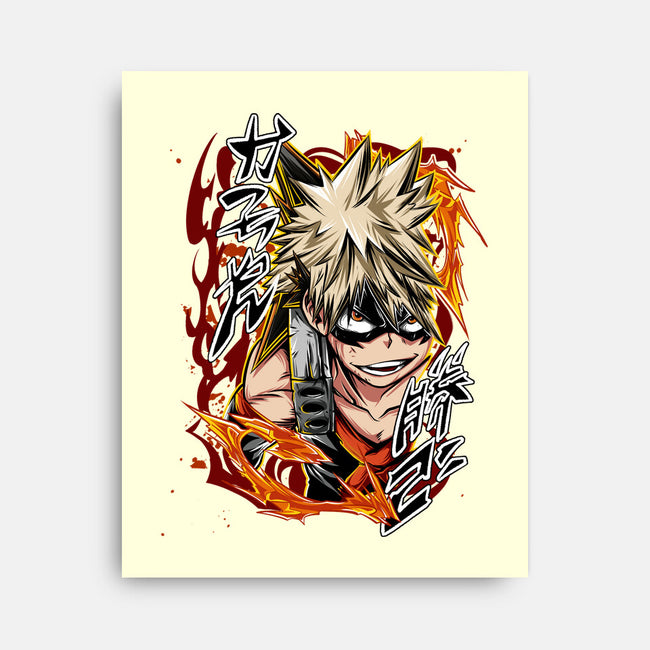 Katsuki Bakugo-none stretched canvas-Duardoart