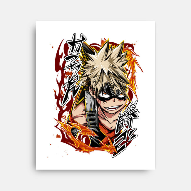 Katsuki Bakugo-none stretched canvas-Duardoart