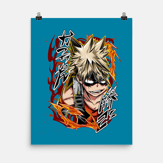 Katsuki Bakugo-none matte poster-Duardoart