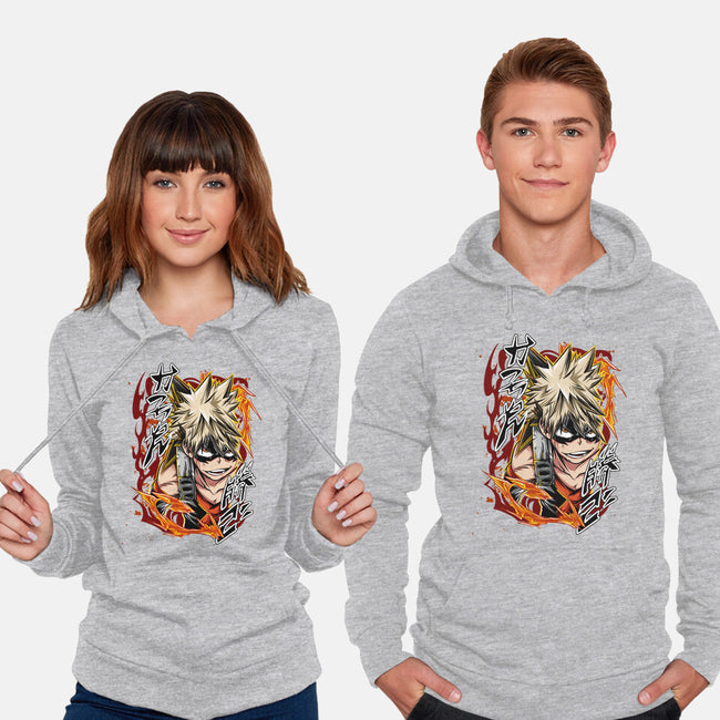 Katsuki Bakugo-unisex pullover sweatshirt-Duardoart