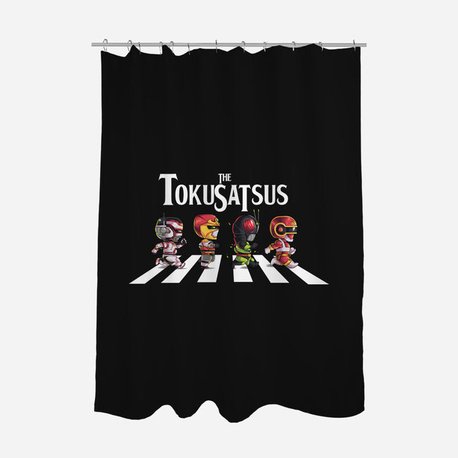 Tokusatsu Road-none polyester shower curtain-2DFeer