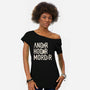 I Know That Reference-womens off shoulder tee-rocketman_art