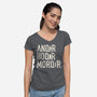 I Know That Reference-womens v-neck tee-rocketman_art