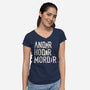 I Know That Reference-womens v-neck tee-rocketman_art