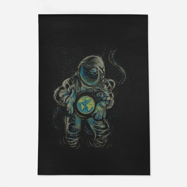 Astronaut Love Earth-none indoor rug-tobefonseca