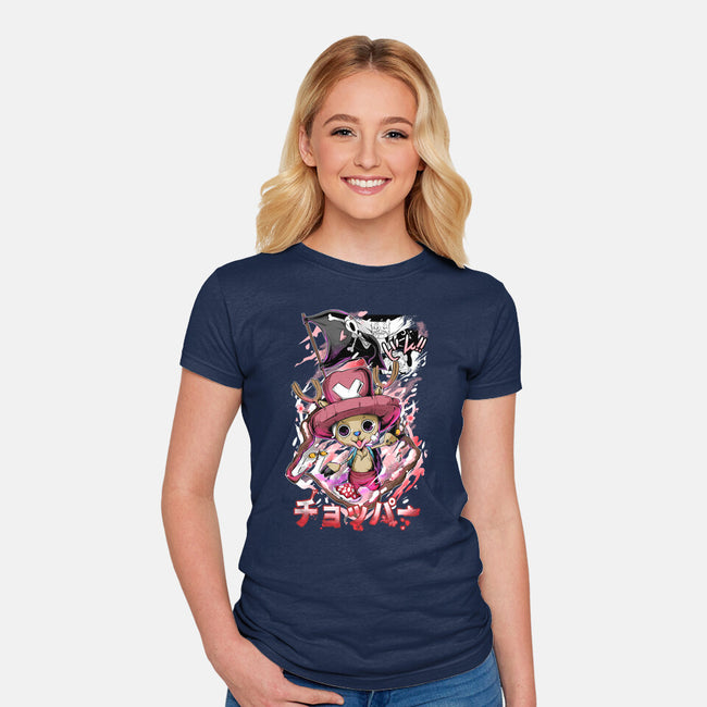 The Little Reindeer-womens fitted tee-Guilherme magno de oliveira