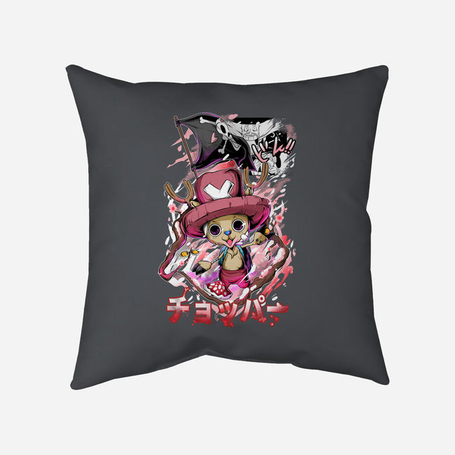 The Little Reindeer-none removable cover w insert throw pillow-Guilherme magno de oliveira