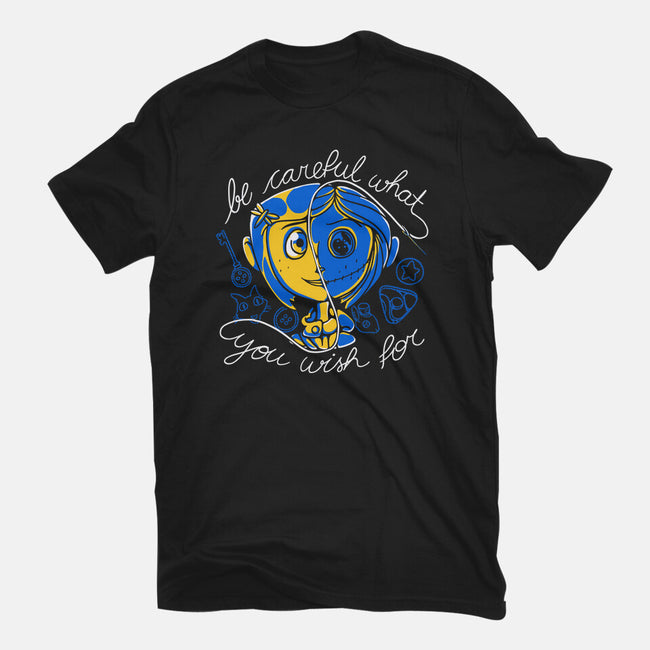 Careful Wish-womens fitted tee-Plastic Dino