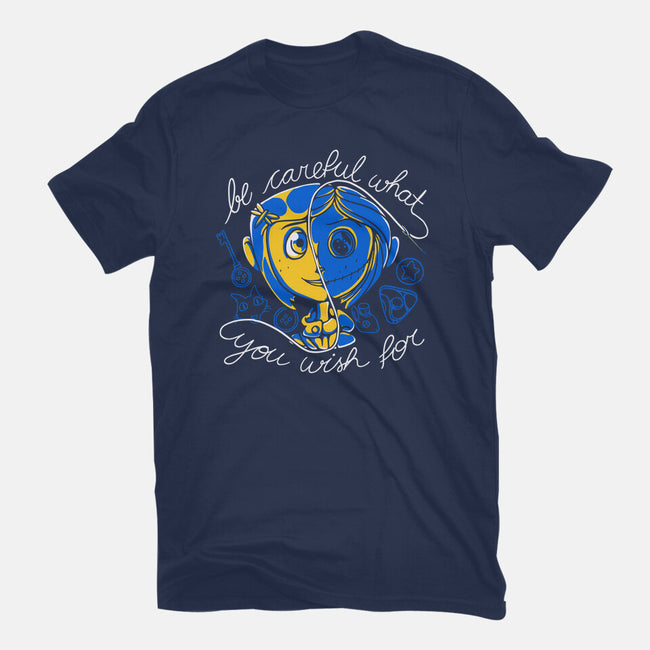 Careful Wish-womens fitted tee-Plastic Dino