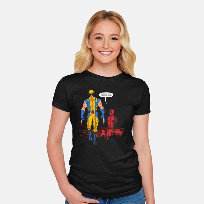 Call It A Draw-womens fitted tee-drbutler