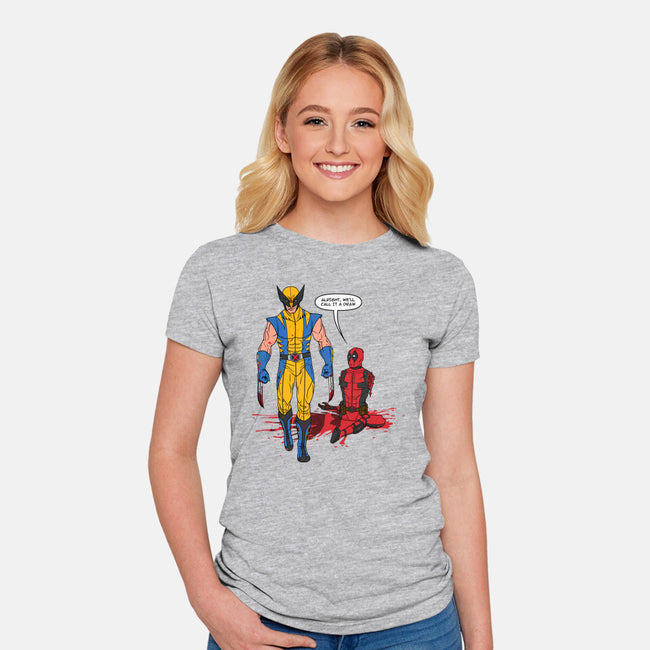 Call It A Draw-womens fitted tee-drbutler