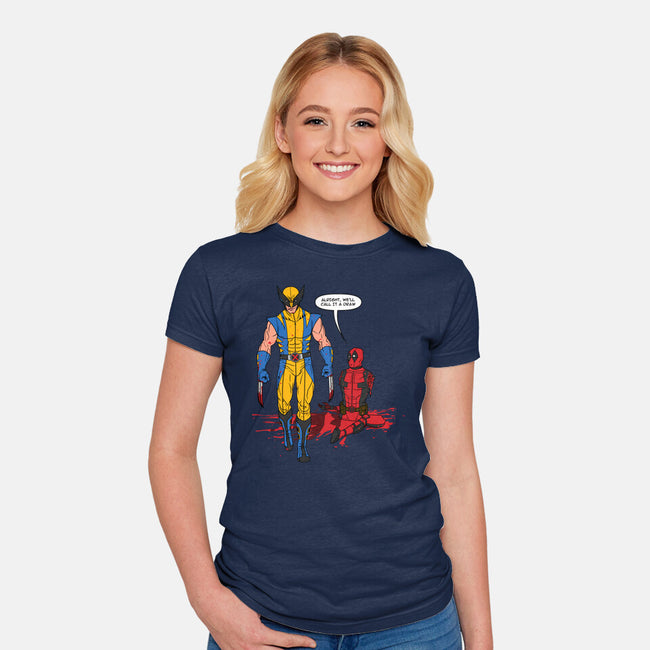 Call It A Draw-womens fitted tee-drbutler