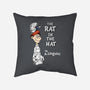 The Rat In The Hat-none removable cover w insert throw pillow-Nemons