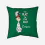 The Rat In The Hat-none removable cover w insert throw pillow-Nemons