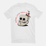 Better Latte Than Never-womens fitted tee-zawitees
