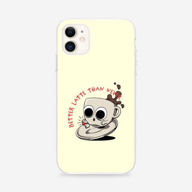 Better Latte Than Never-iphone snap phone case-zawitees