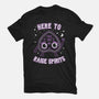 Here To Raise Spirits -mens basic tee-Weird & Punderful