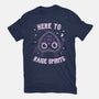 Here To Raise Spirits -mens basic tee-Weird & Punderful