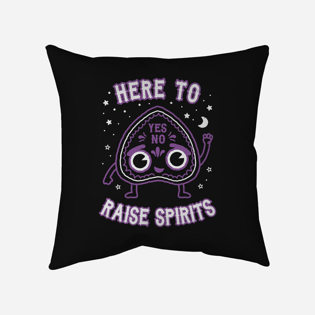 Here To Raise Spirits -none removable cover w insert throw pillow-Weird & Punderful