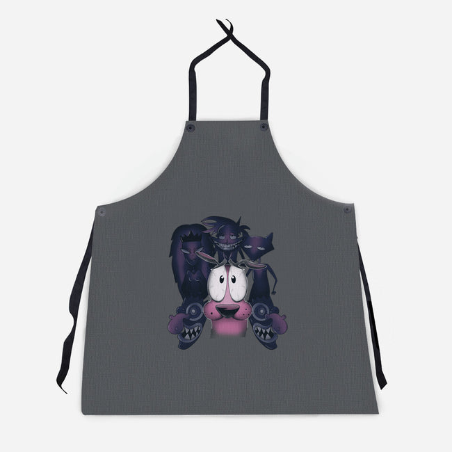 The Fear Of The Dog-unisex kitchen apron-Claudia