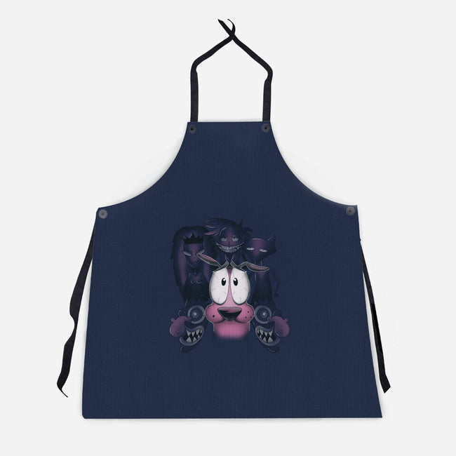 The Fear Of The Dog-unisex kitchen apron-Claudia