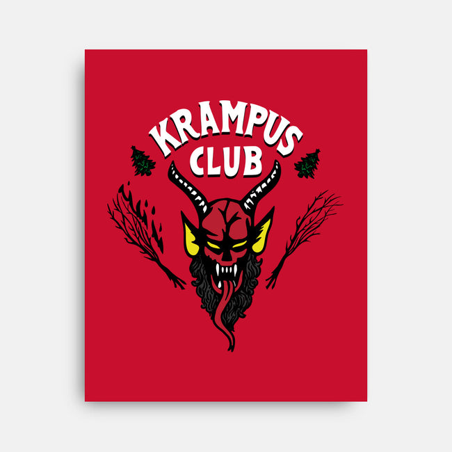 Krampus Club-none stretched canvas-Boggs Nicolas