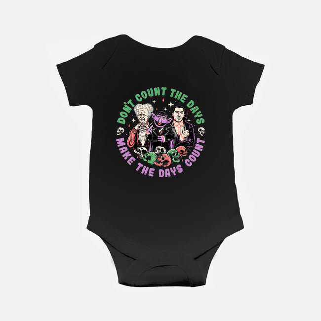 Make Each Day Count-baby basic onesie-momma_gorilla