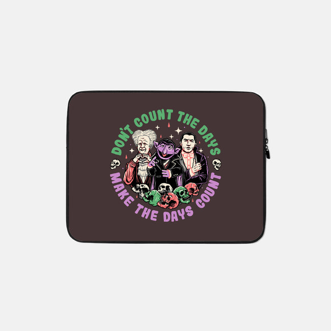 Make Each Day Count-none zippered laptop sleeve-momma_gorilla