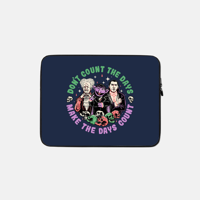 Make Each Day Count-none zippered laptop sleeve-momma_gorilla