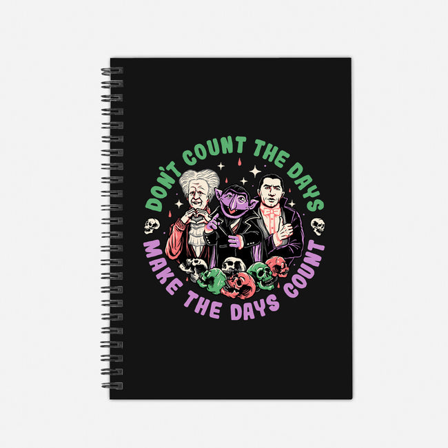 Make Each Day Count-none dot grid notebook-momma_gorilla