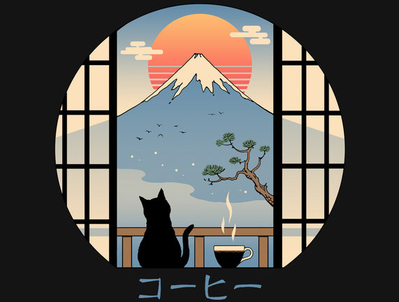 Coffee Cat In Mt. Fuji