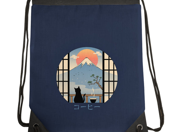 Coffee Cat In Mt. Fuji