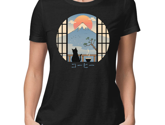 Coffee Cat In Mt. Fuji