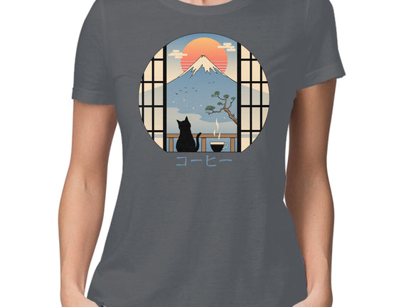 Coffee Cat In Mt. Fuji