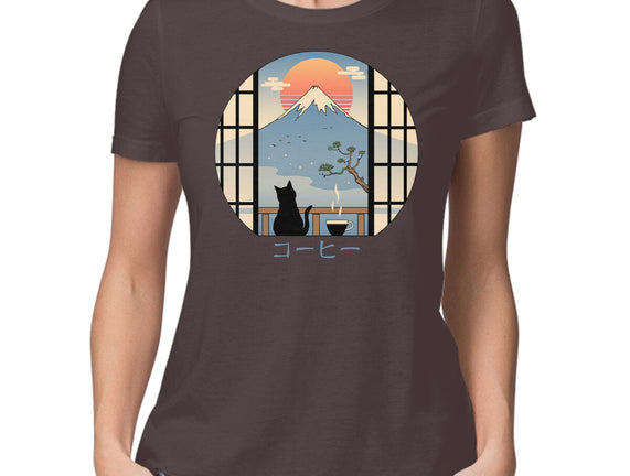 Coffee Cat In Mt. Fuji