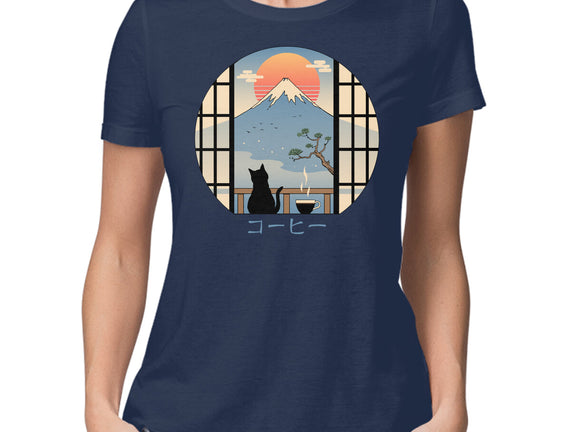 Coffee Cat In Mt. Fuji