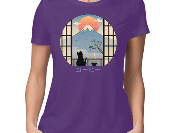 Coffee Cat In Mt. Fuji