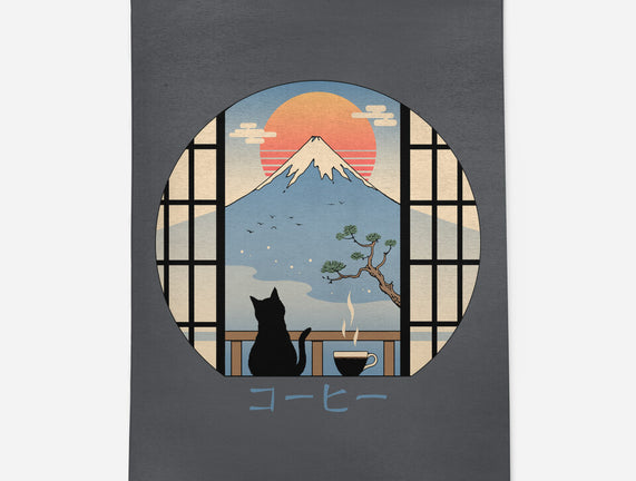 Coffee Cat In Mt. Fuji