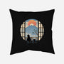 Coffee Cat In Mt. Fuji-none removable cover throw pillow-vp021