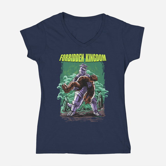 Forbidden Kingdom-womens v-neck tee-zascanauta