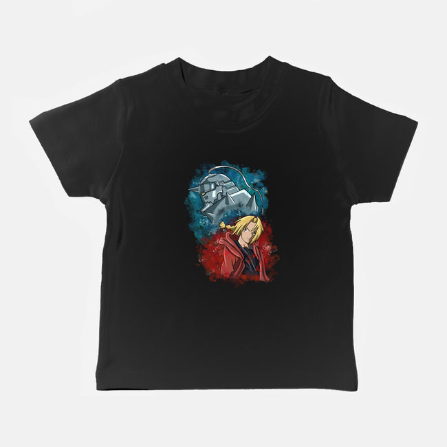 Elric Brothers Ready To Fight-baby basic tee-nickzzarto