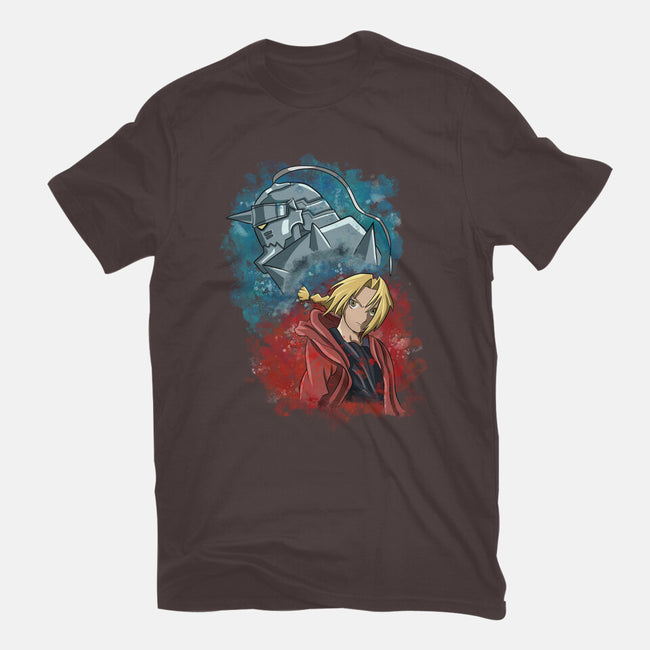 Elric Brothers Ready To Fight-womens basic tee-nickzzarto